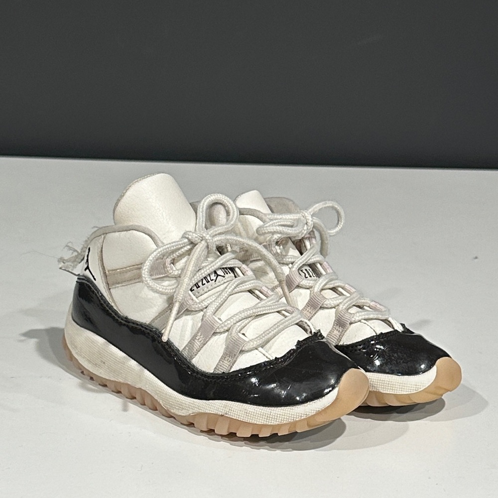 Jordan Kids Black and White Sneakers